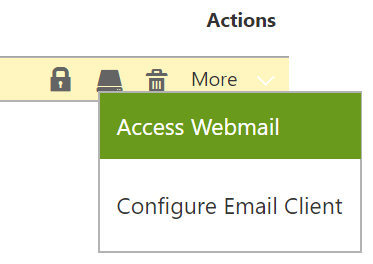 Acceder a Webmail o Configuración para Instalación en Otra Bandeja.