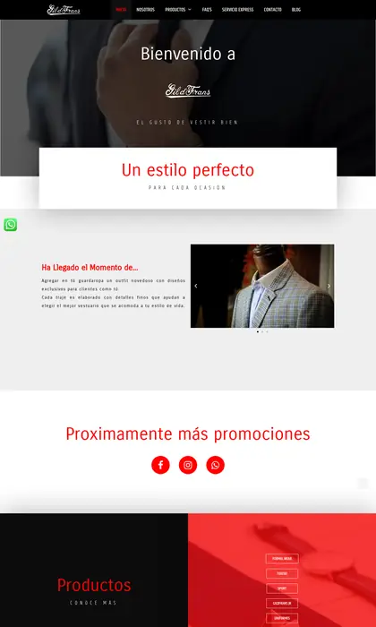 Página web diseñada por Blue Ark Solutions para GildFrans