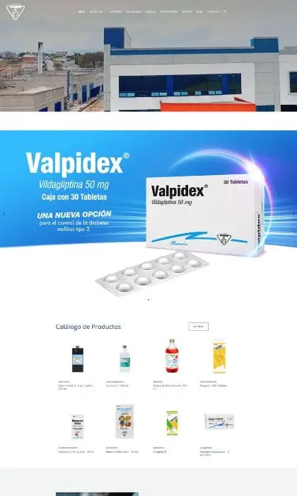 Página web para Laboratorios Bonin, laboratorio farmacéutico en Guatemala